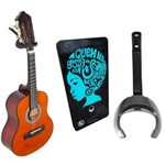 Ficha técnica e caractérísticas do produto Suporte de Parede Violão Guitarra Baixo Ukulele ASK AG Samba