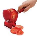 Ficha técnica e caractérísticas do produto Suporte para Cortar Tomate de Plástico com Faca