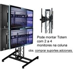 Ficha técnica e caractérísticas do produto Suporte para Tv de Chão com Torre Treliçada Preto - Ksp1521