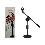 Ficha técnica e caractérísticas do produto Suporte Pedestal Microfone Mesa C/ Cachimbo Smart TS08