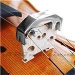 Surdina Paganini Garfo Metal Cromada Violino 4/4