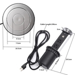 Ficha técnica e caractérísticas do produto Soquete Tabletop USB escondido tipo de socket para Cozinha Escritório Plug EUA