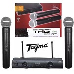Ficha técnica e caractérísticas do produto Tagima Tag Sound Microfone Dinâmico Sem Fio Duplo Tm559b