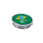 Ficha técnica e caractérísticas do produto Tamborim 06 Pol Aluminio Colorido C/Aro Cromado 6 Afinadores Pele Brasil P3 Timbra