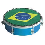 Ficha técnica e caractérísticas do produto Tamborim Corpo de Madeira Pele Brasil TT-400