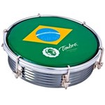 Ficha técnica e caractérísticas do produto Tamborim Timbra 8670 06" Alumínio Colorido com Aro Cromado 6 Afinadores Pele Brasil P3