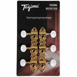Ficha técnica e caractérísticas do produto Tarraxa Blindada Dourada para Violão de Nylon Tmh-831 Gd - Tagima