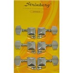 Ficha técnica e caractérísticas do produto Tarraxa de Violão Aço Strinberg 3+3 Am06Cr