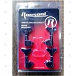 Ficha técnica e caractérísticas do produto Tarraxa Preta P/ Baixo 5 Cordas 3L+2R Ronsani MHB20P Deluxe
