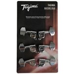 Ficha técnica e caractérísticas do produto Tarraxa Tagima Cromada para Guitarra e Violão Aço Tmh 801 Cr