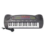 Ficha técnica e caractérísticas do produto Teclado com Microfone Brinquedo Infantil Piano Musical HS-999 Educativo DM Toys DMT5386