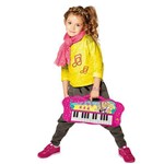 Teclado Infantil Barbie Fabuloso Eletrônico 8007-1 - Fun