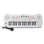 Ficha técnica e caractérísticas do produto Teclado Infantil Eletrônico Microfone Musical -DMTOYS - Dm Toys