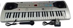 Ficha técnica e caractérísticas do produto Teclado Infantil Piano 49 Teclas Bivolt 110/220V com Microfone - Keyborad