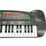 Ficha técnica e caractérísticas do produto Teclado Musical à Pilha com Microfone - HS-999 DMT5386 Preto - Dm Toys