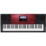Ficha técnica e caractérísticas do produto Teclado Musical Eletrônico Preto com Vermelho CTK-6250 Casio