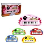 Ficha técnica e caractérísticas do produto Teclado/Piano Musical Animal com Som e Luz 3d a Pilha Wellkids Brinca Bebe - Wellmix