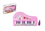 Ficha técnica e caractérísticas do produto Teclado Piano Musical Infantil Bichinhos Coloridos com Pés - Wellmix