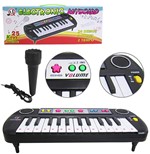 Ficha técnica e caractérísticas do produto Teclado Piano Musical Infantil com Microfone Eletronic Keybo - Barcelona