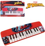 Teclado Piano Musical Infantil Homem Aranha Spider Man a Pilha 28x9,5cm na Cartela - Etitoys