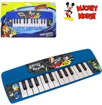 Ficha técnica e caractérísticas do produto Teclado / Piano Musical Infantil Mickey a Pilha 28x9,5cm na Cartela - Etitoys