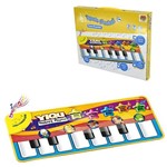 Ficha técnica e caractérísticas do produto Teclado Piano Tapete Musical Infantil Divertido com Luz a Pilha 73X29Cm na Caixa - Dm Brasil