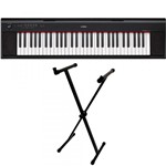 Ficha técnica e caractérísticas do produto Teclado Yamaha Np12 Piaggero Preto Piano Digital + Estante