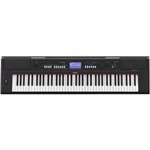 Ficha técnica e caractérísticas do produto Piano Digital Yamaha NPV60 Piaggero MIDI Preto com 76 Teclas Sensitivas 160 Ritmos e 489 Timbres