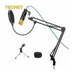 Ficha técnica e caractérísticas do produto Tecnet Kit Microfone Estúdio Mk-f400usb