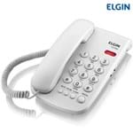 Ficha técnica e caractérísticas do produto Telefone com Fio Chave de Bloqueio Elgin Branco TCF 2000