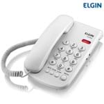Ficha técnica e caractérísticas do produto Telefone com Fio e Chave de Segurança TCF 2000 Branco - Elgin