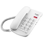 Ficha técnica e caractérísticas do produto Telefone com Fio Elgin TCF-2000 com Chave de Bloqueio-Branco