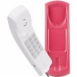 Ficha técnica e caractérísticas do produto Telefone com Fio Gondola Intelbras TC20 Rosa e Branco