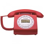Ficha técnica e caractérísticas do produto Telefone com Fio Retro Intelbras TC 8312 Vermelho