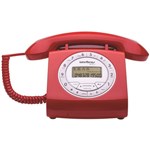 Ficha técnica e caractérísticas do produto Telefone com Fio Retro Intelbras Tc 8312 Vermelho
