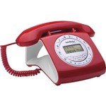 Ficha técnica e caractérísticas do produto Telefone com Fio TC8312 Viva-Voz com Ajuste de Volume- Identificador de Chamadas Vermelho