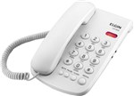 Ficha técnica e caractérísticas do produto Telefone com Fio Tcf 2000 B - Chave de Bloqueio - Indicação Luminosa de Chamada - Cor Branco - Elgin