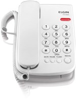 Ficha técnica e caractérísticas do produto Telefone com Fio Tcf 2000 B Chave de Bloqueio Indicação Luminosa de Chamada Cor Branco - Elgin