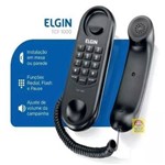Ficha técnica e caractérísticas do produto Telefone com Fio TCF1000 Flash e Rediscagem Preto Elgin