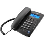 Ficha técnica e caractérísticas do produto Telefone de Mesa Elgin TCF3000 com Identificador de Chamadas e Viva-voz - Preto
