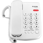 Ficha técnica e caractérísticas do produto Telefone Fixo com Fio Elgin TCF2000 Branco