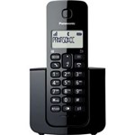 Ficha técnica e caractérísticas do produto Telefone Fixo Sem Fio Panasonic Dect 6.0 1,9 Ghz Kx-tgb110lbb Preto