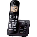Ficha técnica e caractérísticas do produto Telefone Fixo Sem Fio Panasonic Dect 6.0 1,9 Ghz Kx-Tgc220Lbb Preto