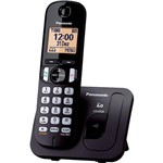 Ficha técnica e caractérísticas do produto Telefone Fixo Sem Fio Panasonic Dect 6.0 1,9 Ghz Kx-Tgc210lbb Preto