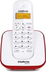 Ficha técnica e caractérísticas do produto Telefone Intelbras Sem Fio Digital Ts 3110 Vermelho
