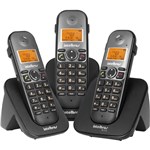 Ficha técnica e caractérísticas do produto Telefone Intelbras Sem Fio TS 5123 Base e 2 Ramais - Preto - 4125123