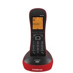 Ficha técnica e caractérísticas do produto Telefone Intelbras Sem Fio TS8220 com Identificador de Chamadas, Capacidade para Até 5 Ramais, Vermelho