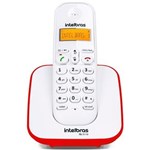 Ficha técnica e caractérísticas do produto Telefone Intelbras TS3110 S/Fio ID - Branco/Vermelho