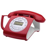 Ficha técnica e caractérísticas do produto Telefone Intelbras Vermelho com Fio e Identificador Tc8312