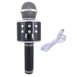 Ficha técnica e caractérísticas do produto Telefone Microfone sem fio microfone cantar karaoke Microfone Metal Nacional
